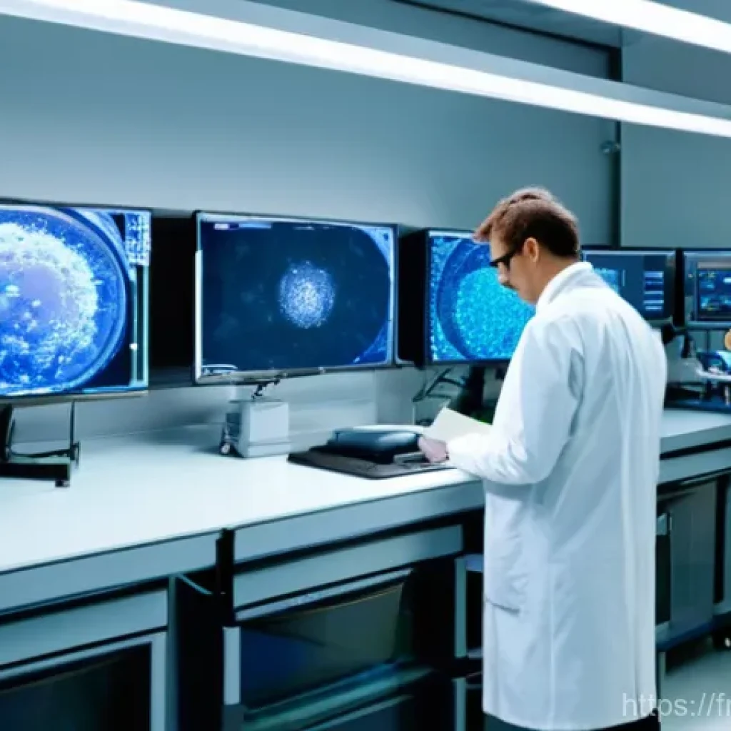항암 치료 전문 병원 추천 - **Prompt:** A state-of-the-art research laboratory within a prestigious French cancer institute. The...