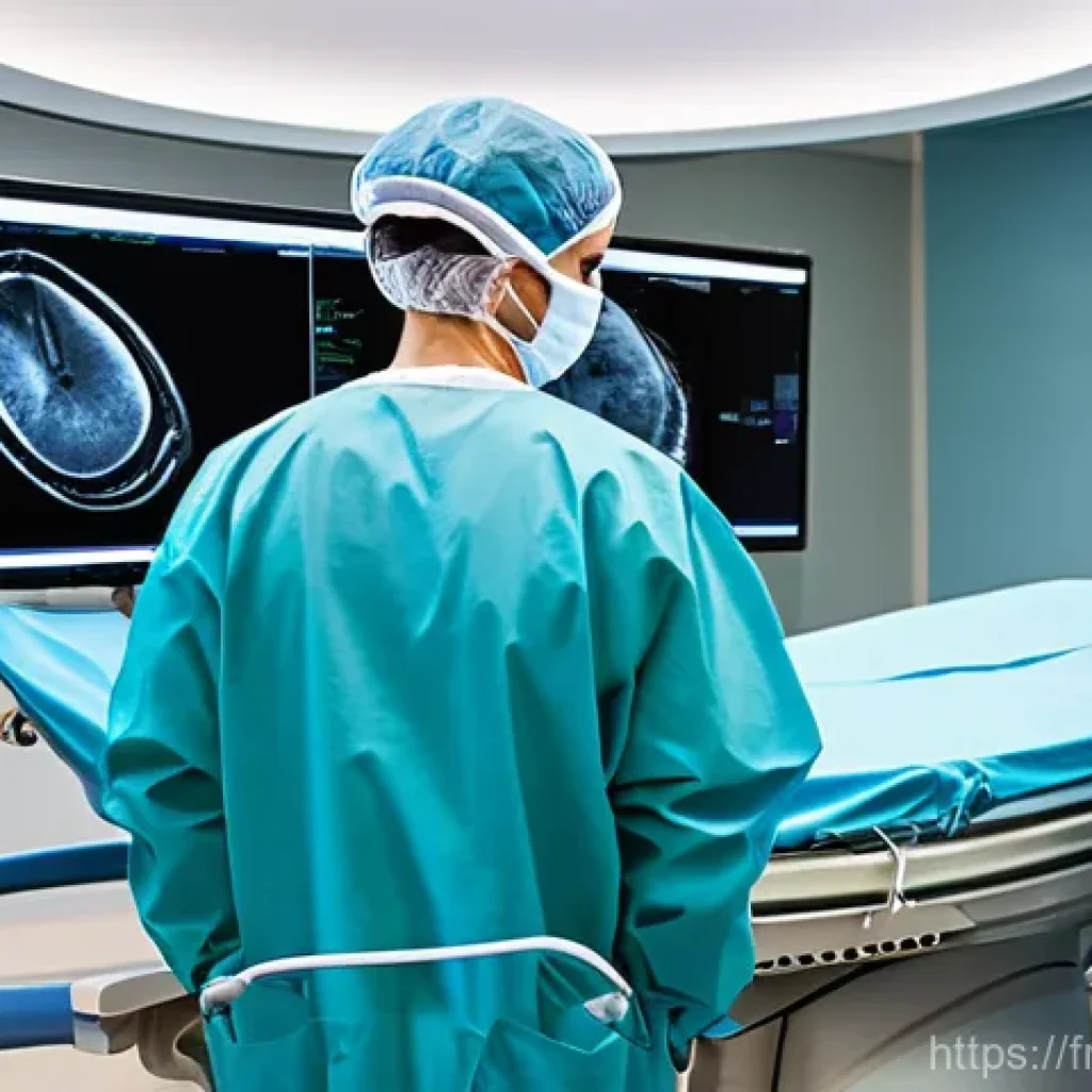 대학병원과 지역 종합병원 비교 - **Cutting-Edge CHU Surgical Suite:** A high-angle, wide shot of an exceptionally modern and brightly...