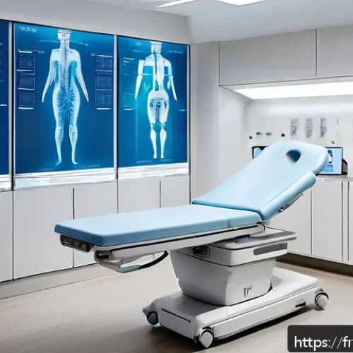 Home 30 근육통과 관절염 진료 병원 추천 - A modern French clinic treatment room showcasing a multidisciplinary team including a physiotherapis...